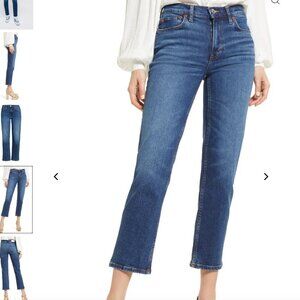 REDONE 70's Mid Rise Stove Pipe in Royal Fade Size 26